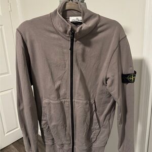 Stone Island Taupe Sweatshirt jacket